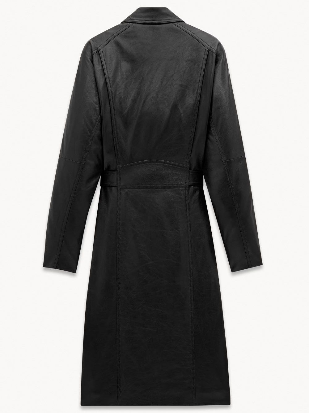 Saint Laurent Paris Leather Coat Size M / US 6-8 / IT 42-44 - 2 Thumbnail