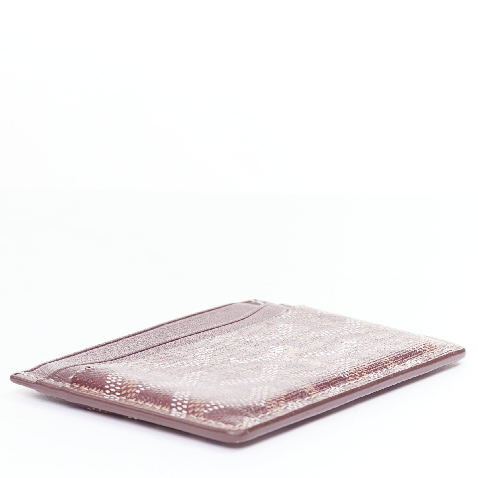 Goyard GOYARD Goyardine 4-slot red bordeaux white logo card holder Size ONE SIZE - 5 Thumbnail