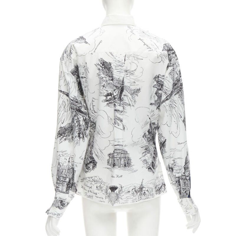 Philosophy di Lorenzo Serafini PHILOSOPHY DI LORENZO SERAFINI white landmark illustration cotton shirt IT38 XS Size XS / US 0-2 / IT 36-38 - 5 Thumbnail
