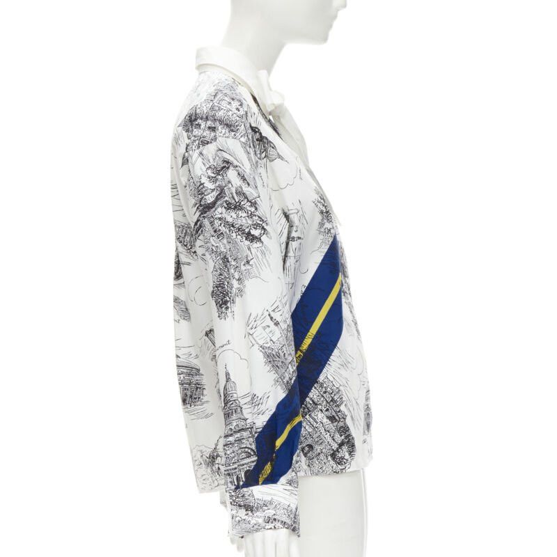 Philosophy di Lorenzo Serafini PHILOSOPHY DI LORENZO SERAFINI white landmark illustration cotton shirt IT38 XS Size XS / US 0-2 / IT 36-38 - 4 Thumbnail