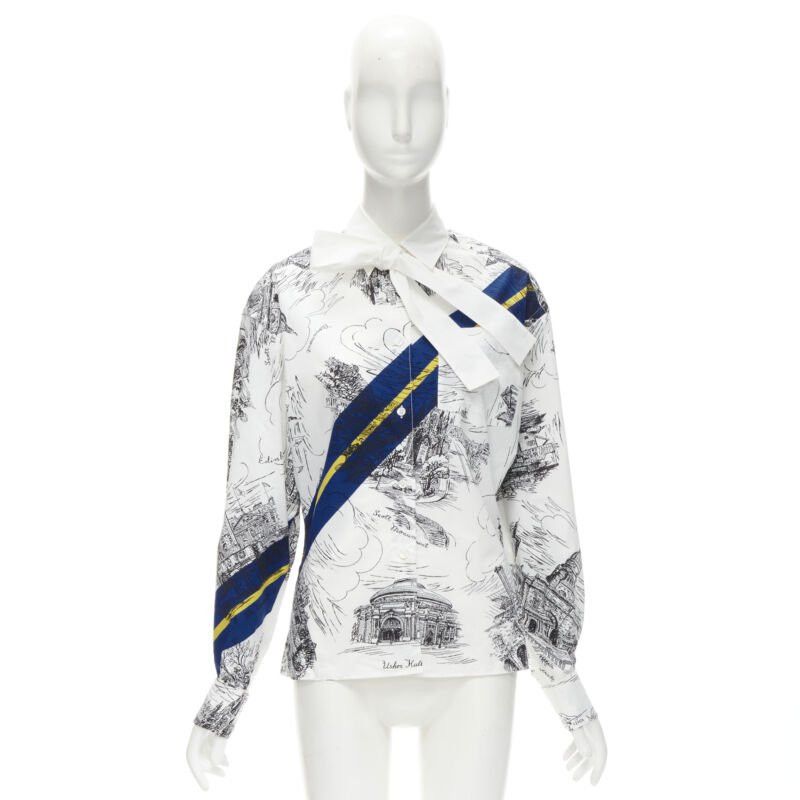 Philosophy di Lorenzo Serafini PHILOSOPHY DI LORENZO SERAFINI white landmark illustration cotton shirt IT38 XS Size XS / US 0-2 / IT 36-38 - 10 Thumbnail