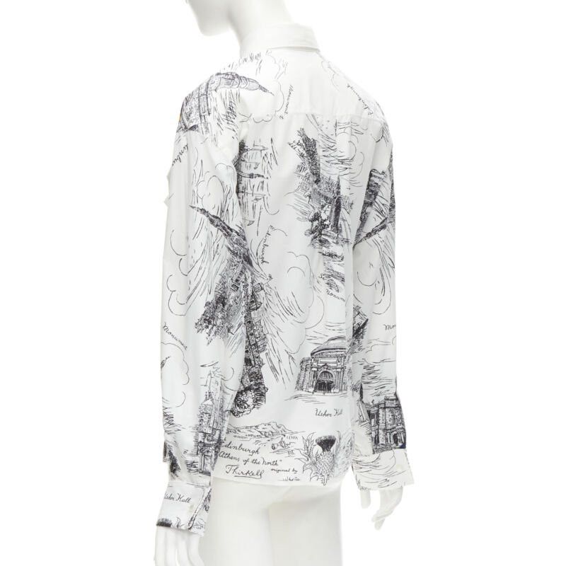 Philosophy di Lorenzo Serafini PHILOSOPHY DI LORENZO SERAFINI white landmark illustration cotton shirt IT38 XS Size XS / US 0-2 / IT 36-38 - 6 Thumbnail