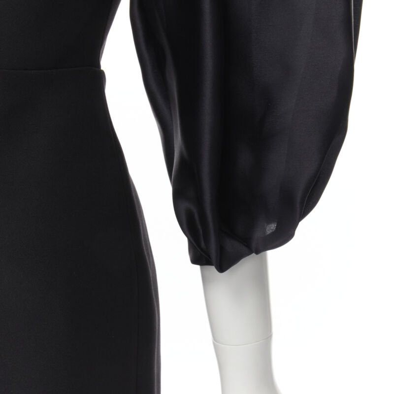 Other RASARIO black crystal embellished neckline puff balloon sleeves dress FR36 S Size S / US 4 / IT 40 - 8 Thumbnail
