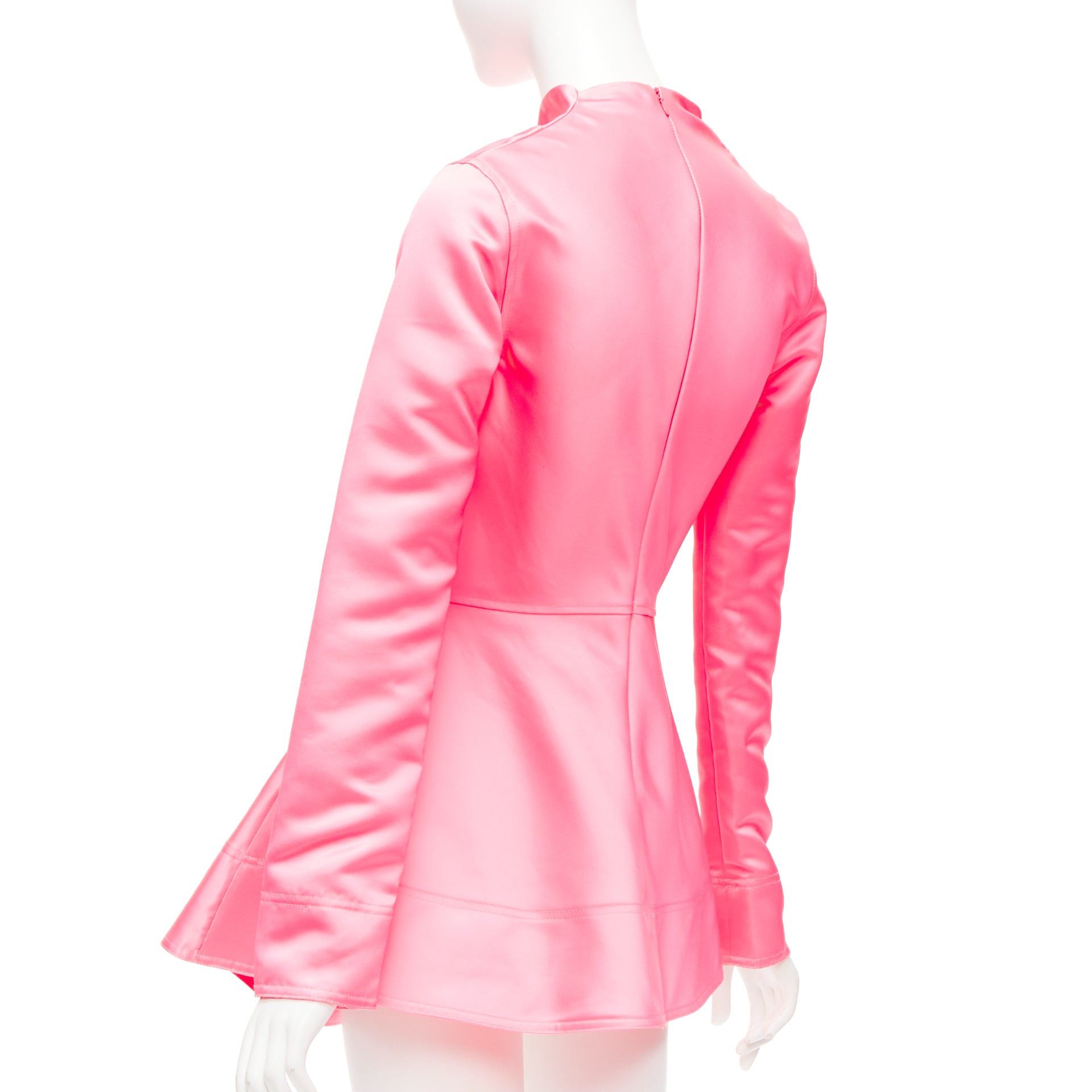 JW Anderson JW ANDERSON pink Run Hany Manga print irregular cut peplum mini dress UK6 XS Size XS / US 0-2 / IT 36-38 - 6 Thumbnail