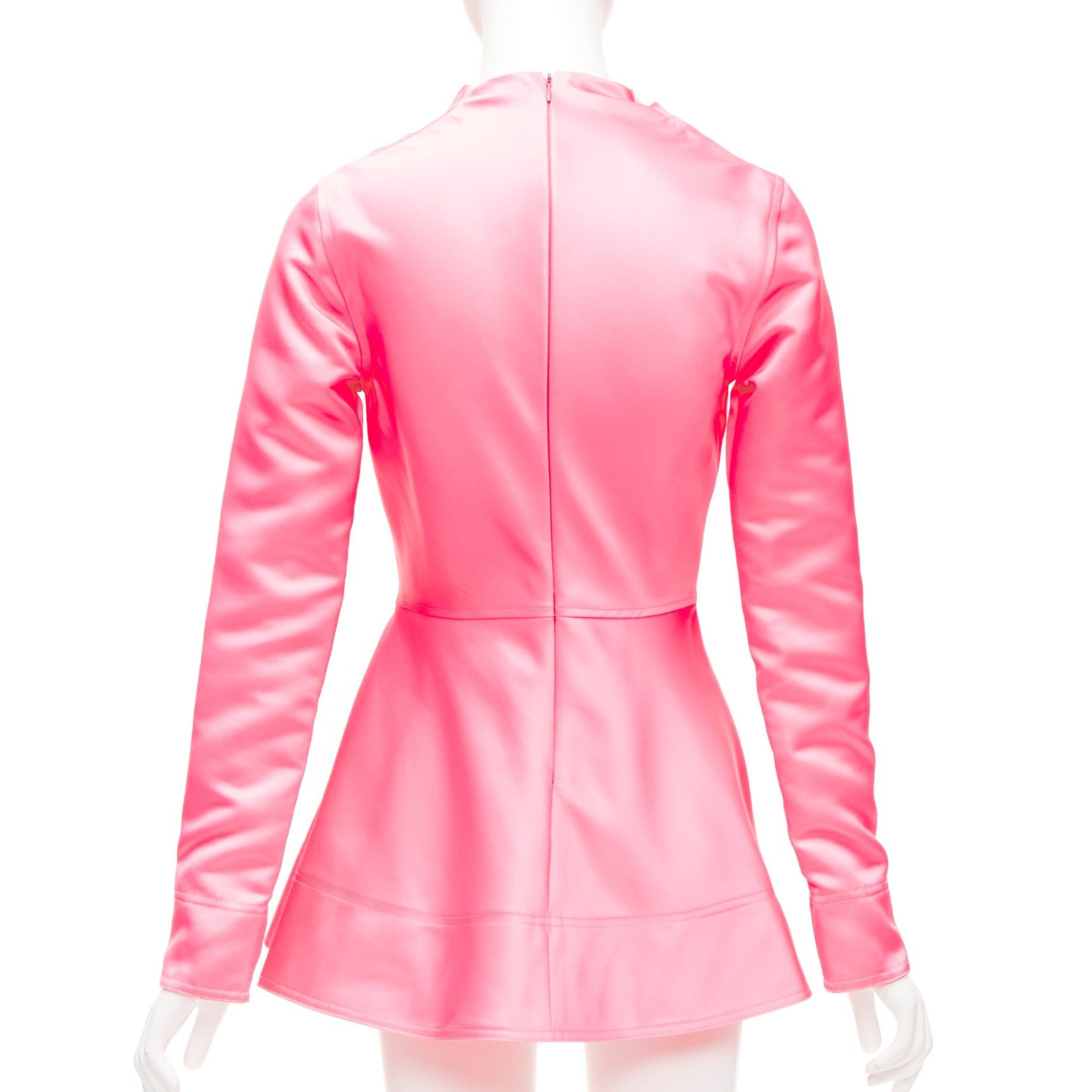 JW Anderson JW ANDERSON pink Run Hany Manga print irregular cut peplum mini dress UK6 XS Size XS / US 0-2 / IT 36-38 - 5 Thumbnail