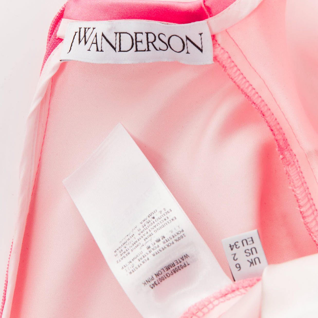 JW Anderson JW ANDERSON pink Run Hany Manga print irregular cut peplum mini dress UK6 XS Size XS / US 0-2 / IT 36-38 - 8 Thumbnail