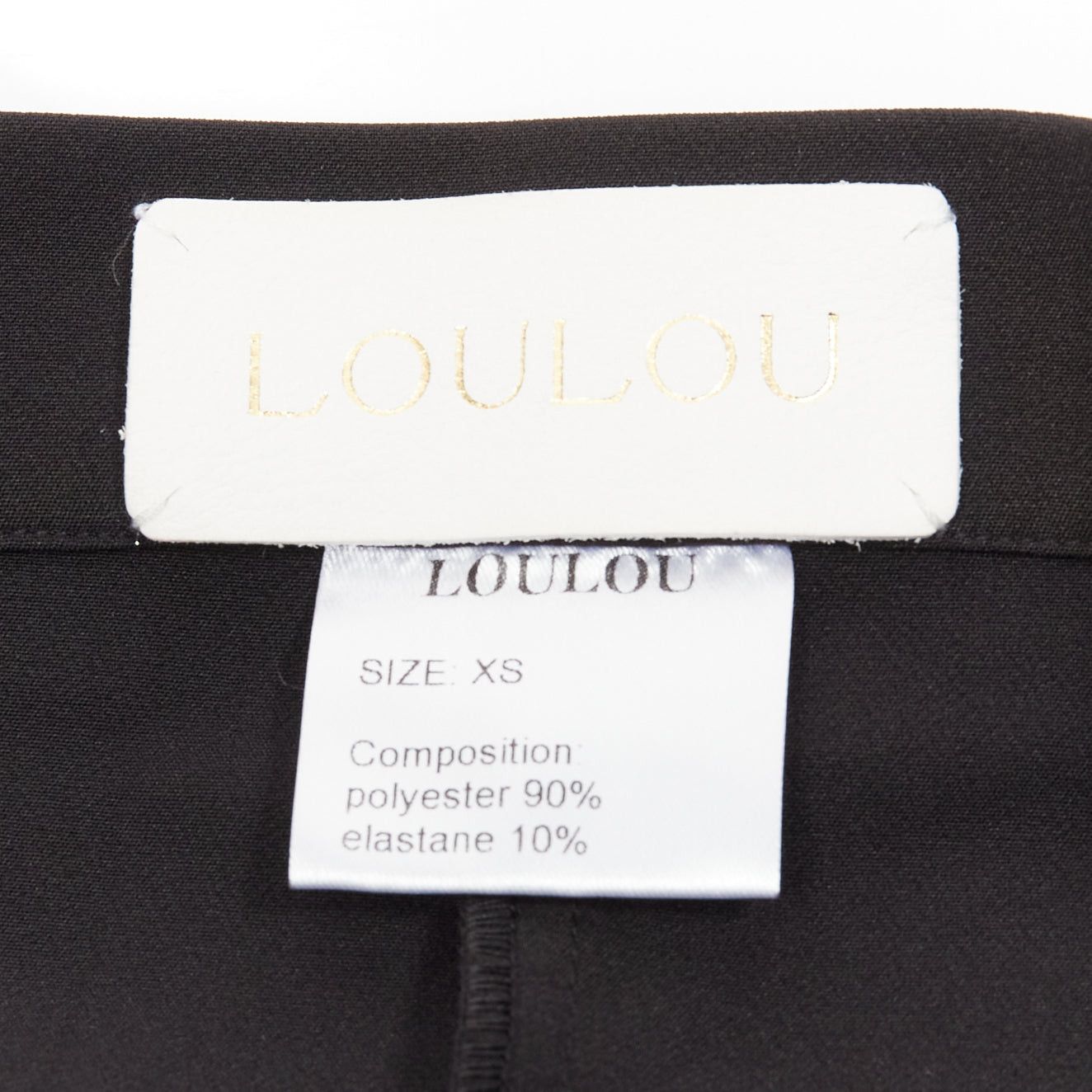 Other LOULOU STUDIO black oversized tulle flower high waisted cuffed shorts XS Size 27" / US 4 / IT 40 - 8 Thumbnail
