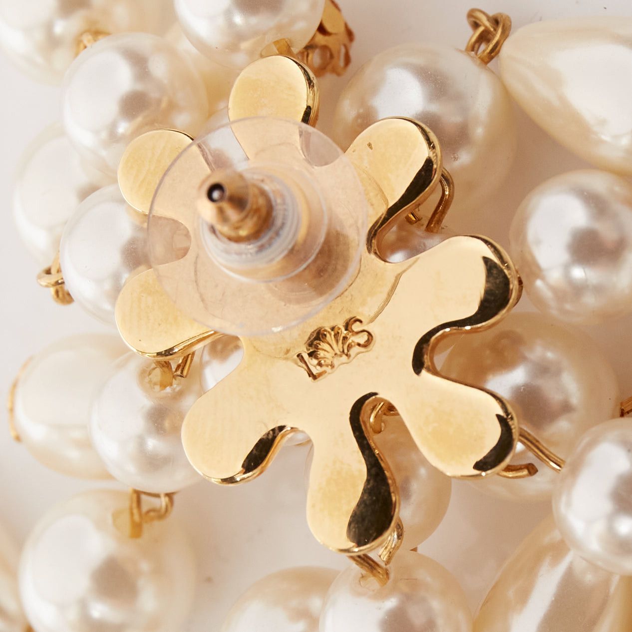Other LELE SADOUGHI cream faux pearl starburst dangling chandelier pin earrings Size ONE SIZE - 5 Thumbnail