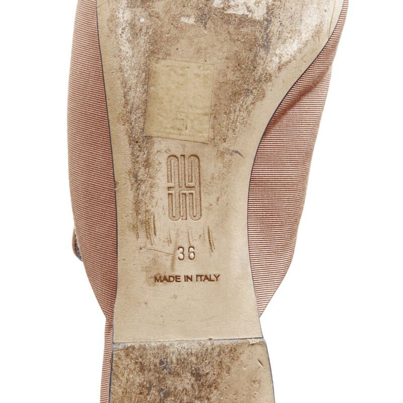 Other SANAYI 313 beige silver fabric embroidery slip on babouche slippers EU36 Size US 6 / IT 36 - 9 Thumbnail