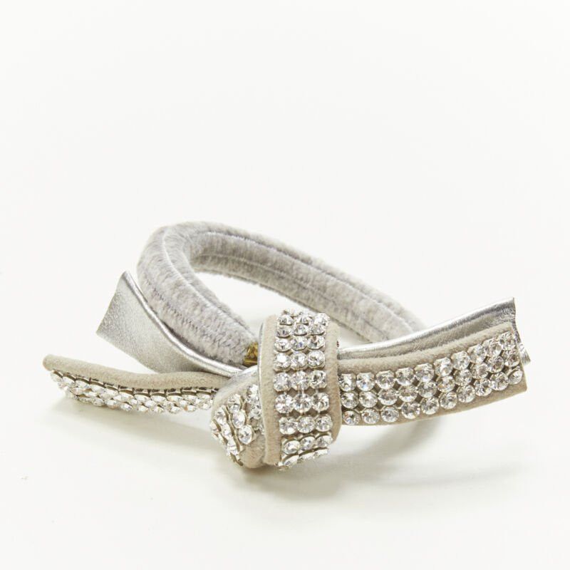 Other ALEXANDRE DE PARIS Alexander Zouari LOT OF 2 silver crystal bow tassel hair tie Size ONE SIZE - 3 Thumbnail