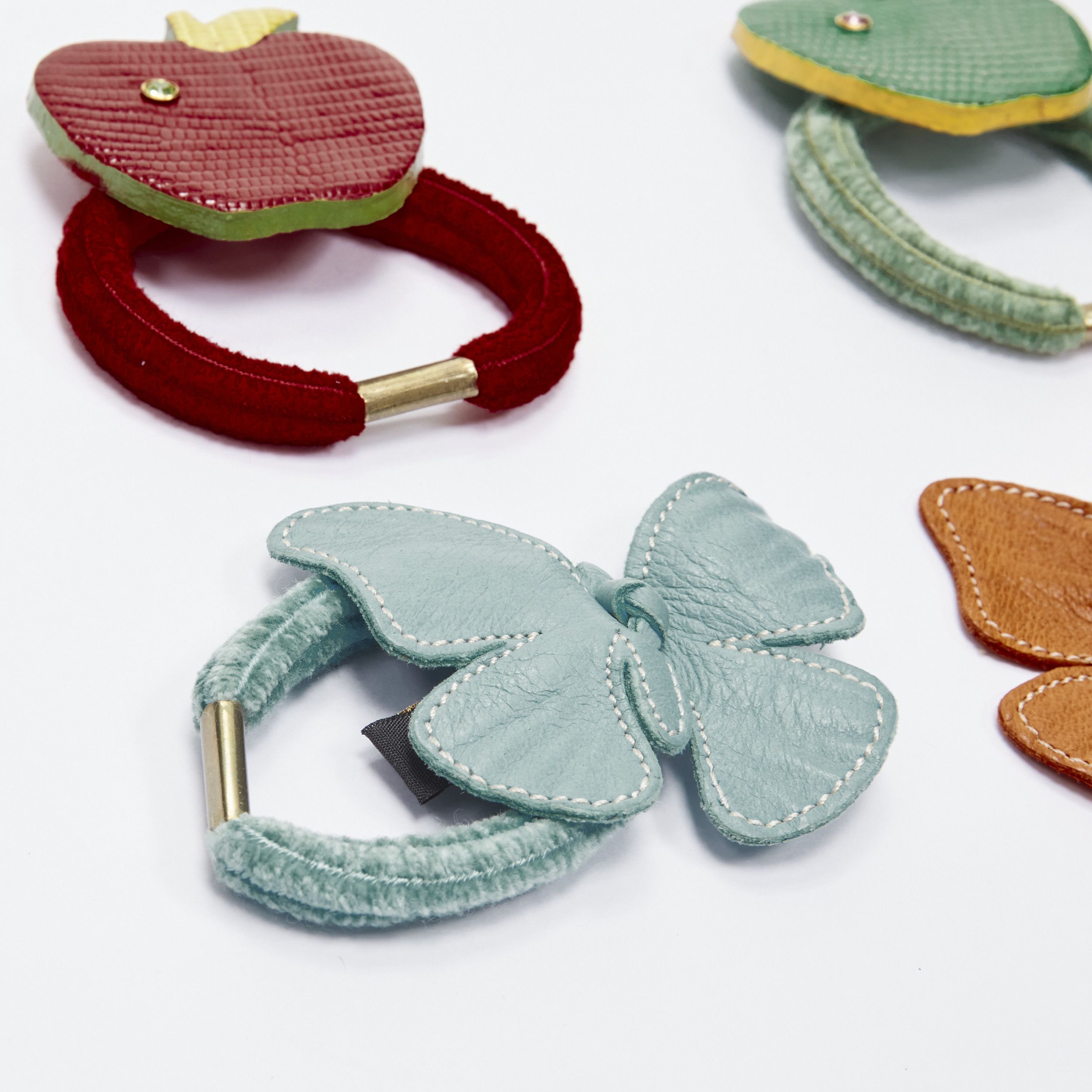 Other rare ALEXANDRE DE PARIS Alexander Zouari LOT OF 4 leather apple butterfly tie Size ONE SIZE - 4 Thumbnail
