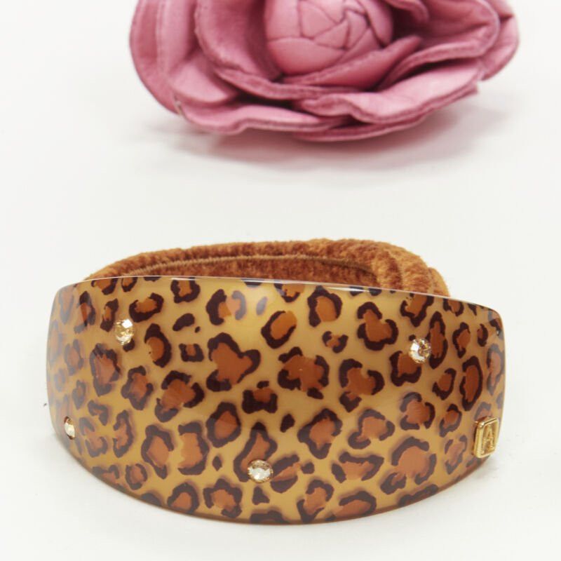 Other ALEXANDRE DE PARIS Alexander Zouari LOT OF 4 leather rose fur crystal hair tie Size ONE SIZE - 6 Thumbnail