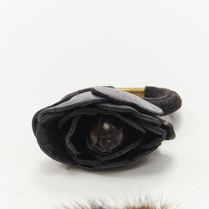 Other ALEXANDRE DE PARIS Alexander Zouari LOT OF 4 leather rose fur crystal hair tie Size ONE SIZE - 4 Thumbnail