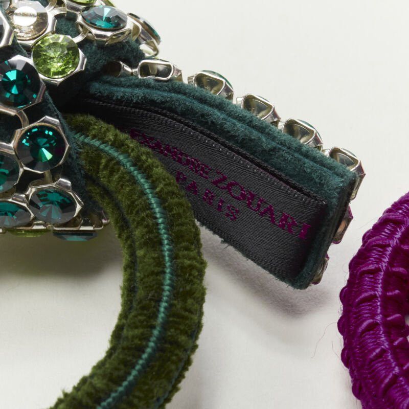 Other ALEXANDER ZOUARI 3X blue green gold crystal jewelled rhinestone knot bow tie Size ONE SIZE - 6 Thumbnail