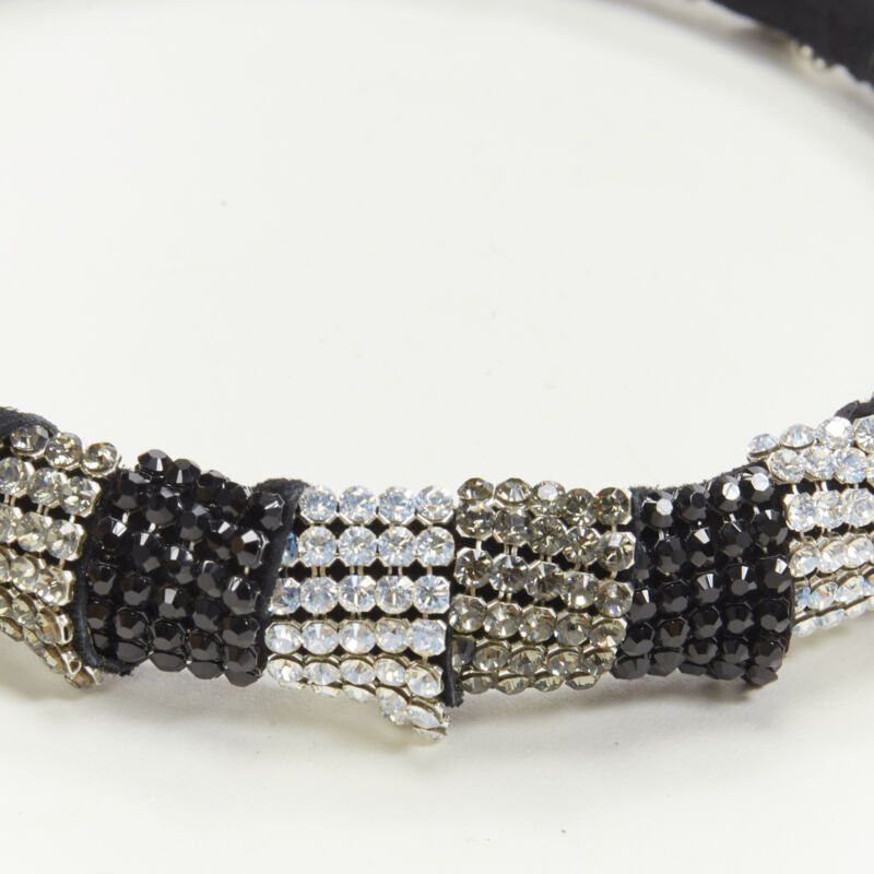 Other ALEXANDER ZOUARI black silver crystal encrusted headband Size ONE SIZE - 5 Thumbnail