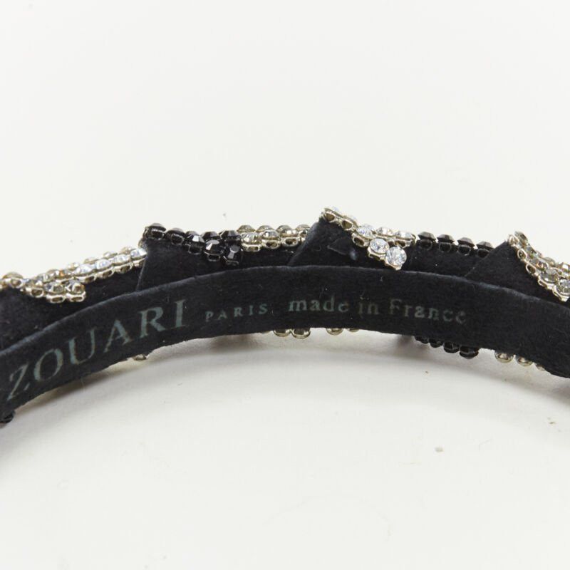 Other ALEXANDER ZOUARI black silver crystal encrusted headband Size ONE SIZE - 7 Thumbnail