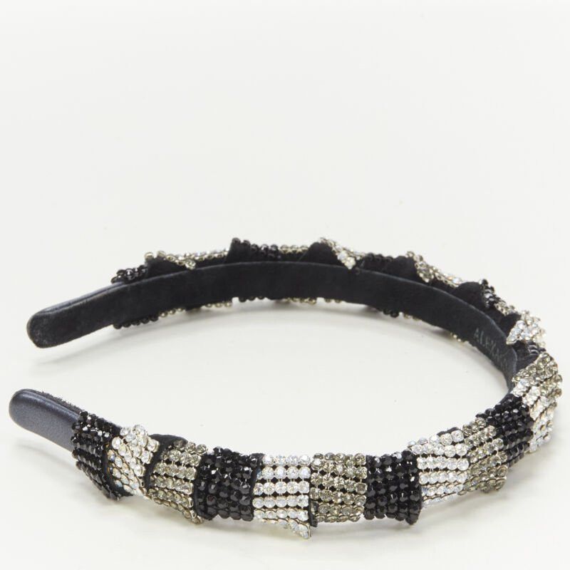 Other ALEXANDER ZOUARI black silver crystal encrusted headband Size ONE SIZE - 3 Thumbnail