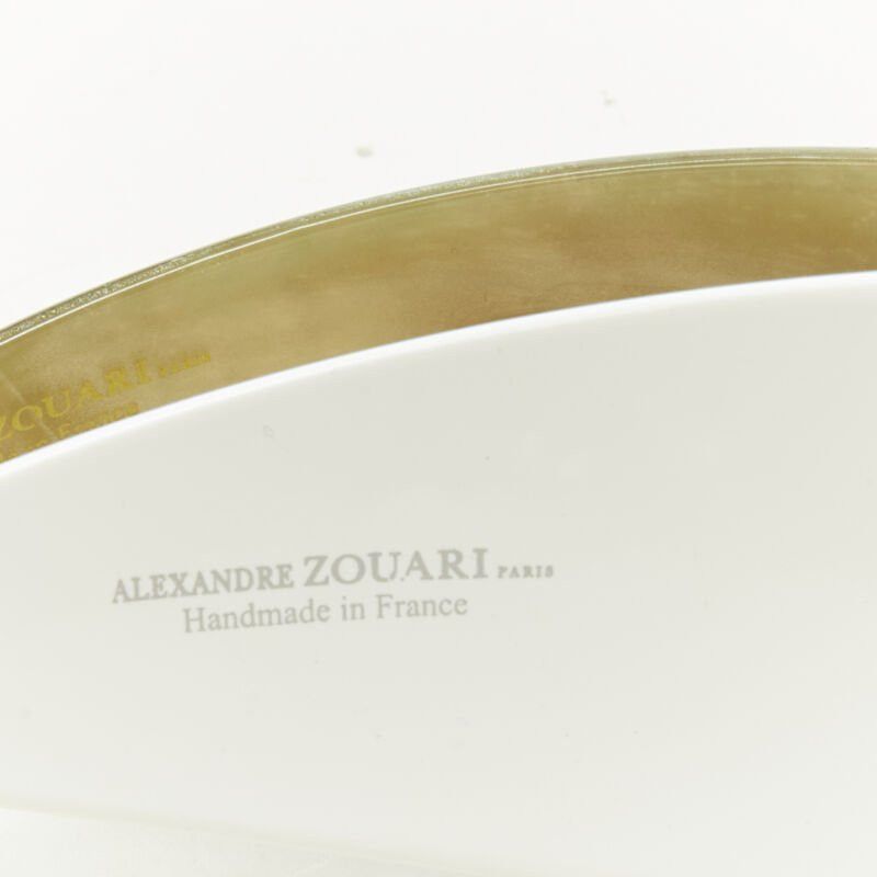 Other ALEXANDER ZOUAR LOT OF 2I pink crystal black striped marble acrylic headband Size ONE SIZE - 5 Thumbnail