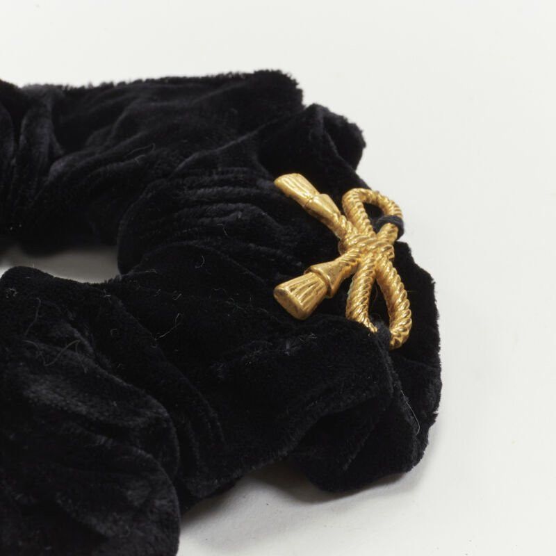 Other CHIC & PLUS ALEXANDRE ZOUARI gold bow velvet scrunchie SUN VIOLET pearl clip X2 Size ONE SIZE - 3 Thumbnail