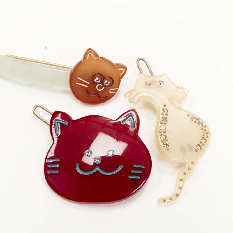Other CHIC & MODE Alexandre Zouari crystal red cat crystal hair tie clip comb X10 Size ONE SIZE - 5 Thumbnail