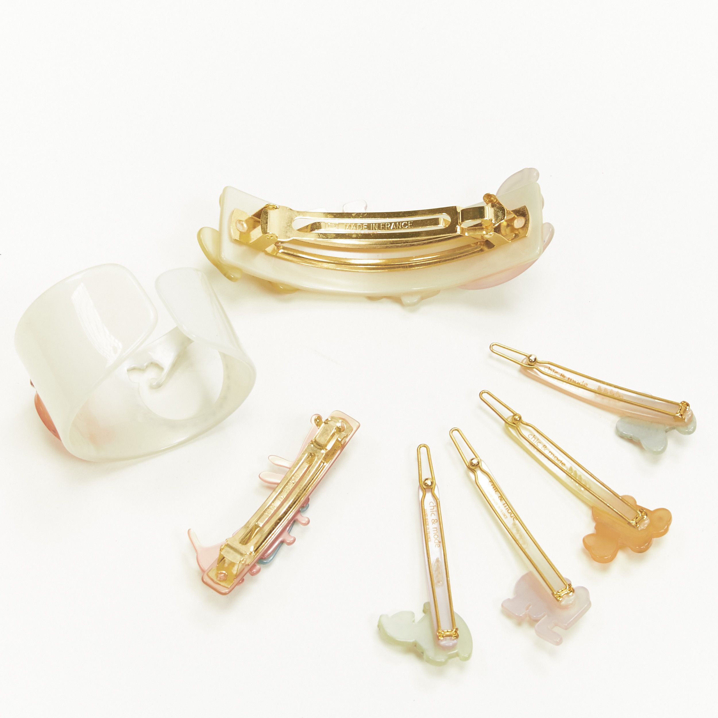 Other CHIC & MODE Alexandre Zouari crystal horse plane acrylic bangle hair clip X7 Size ONE SIZE - 5 Thumbnail