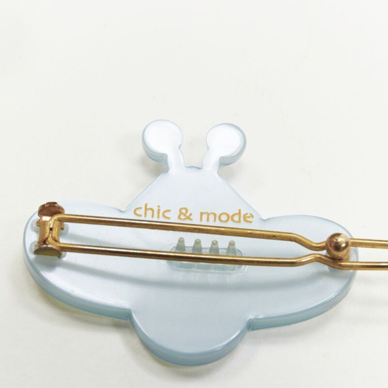 Other CHIC & MODE Alexandre Zouari crystal bee blue acrylic hair band clip X2 Size ONE SIZE - 5 Thumbnail
