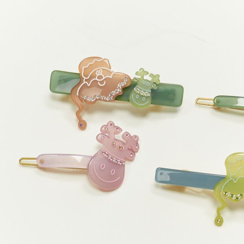 Other CHIC & MODE Alexandre Zouari LOT OF 4 Santa reindeer crystal acrylic hair band Size ONE SIZE - 3 Thumbnail