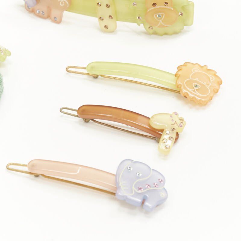 Other CHIC & MODE Alexandre Zouari Safari elephant giraffe lion hair clip tie Size ONE SIZE - 4 Thumbnail