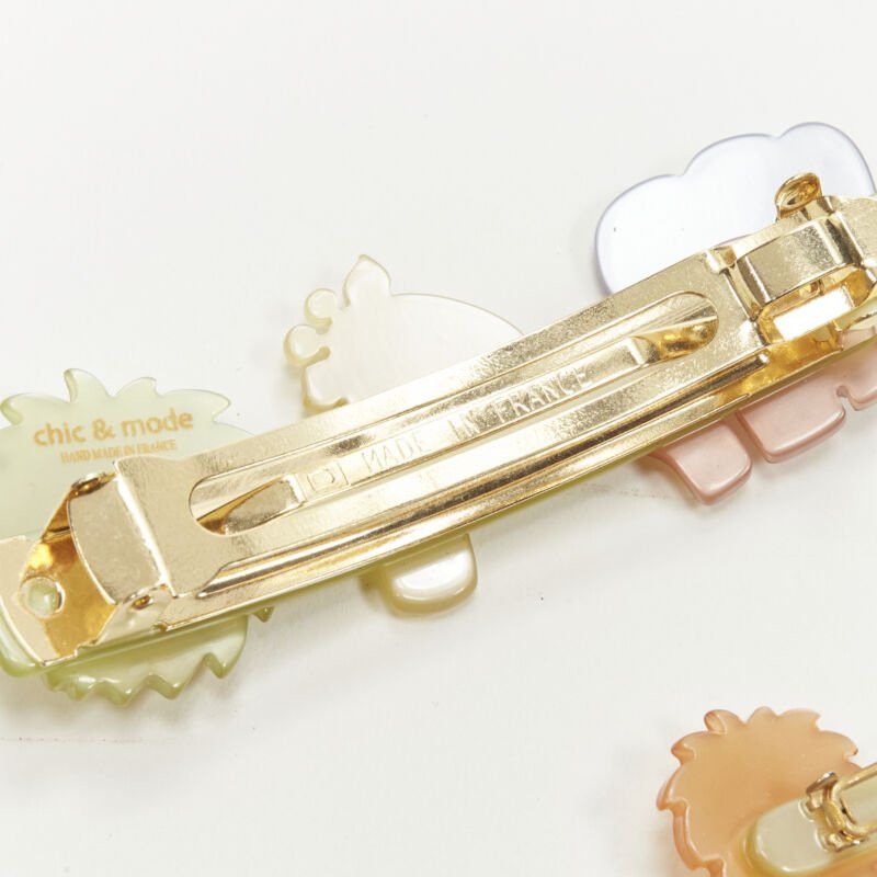 Other CHIC & MODE Alexandre Zouari Safari elephant giraffe lion hair clip tie Size ONE SIZE - 7 Thumbnail