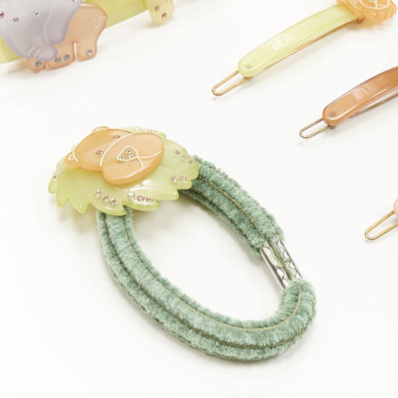 Other CHIC & MODE Alexandre Zouari Safari elephant giraffe lion hair clip tie Size ONE SIZE - 5 Thumbnail