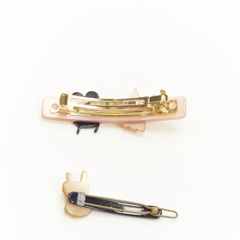 Other rare CHIC & MODE Alexandre Zouari 2X black pink crystal lingerie hair clip Size ONE SIZE - 2 Thumbnail