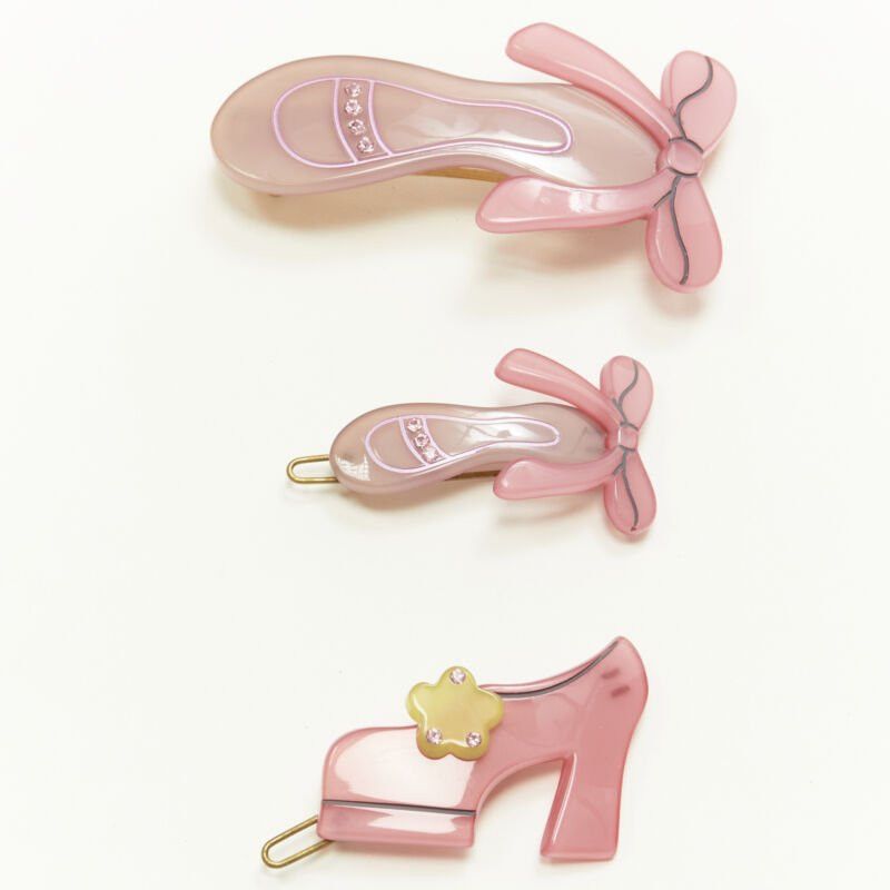 Other CHIC & MODE Alexandre Zouari LOT OF 3 pink ballerina shoes hair clip Size ONE SIZE - 3 Thumbnail