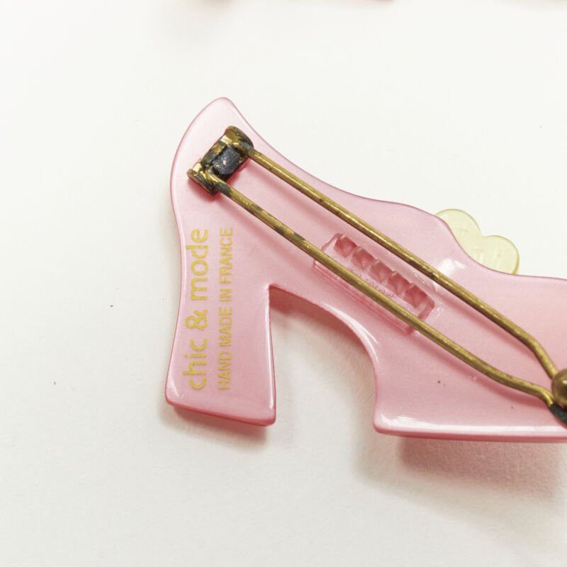 Other CHIC & MODE Alexandre Zouari LOT OF 3 pink ballerina shoes hair clip Size ONE SIZE - 4 Thumbnail