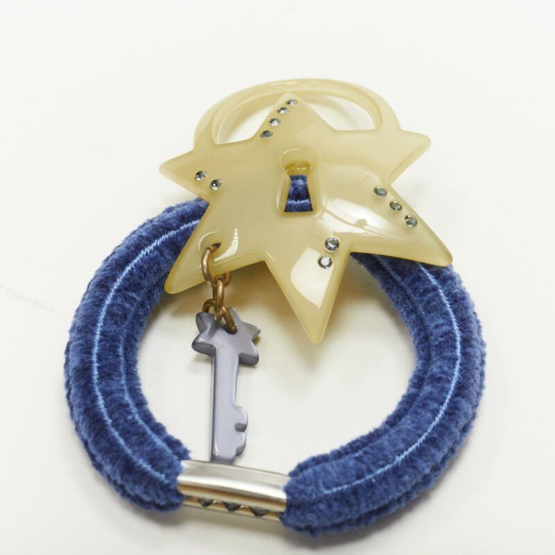 Other rare CHIC & MODE Alexandre Zouari Lock heart star diamond crystal hair clip tie Size ONE SIZE - 2 Thumbnail