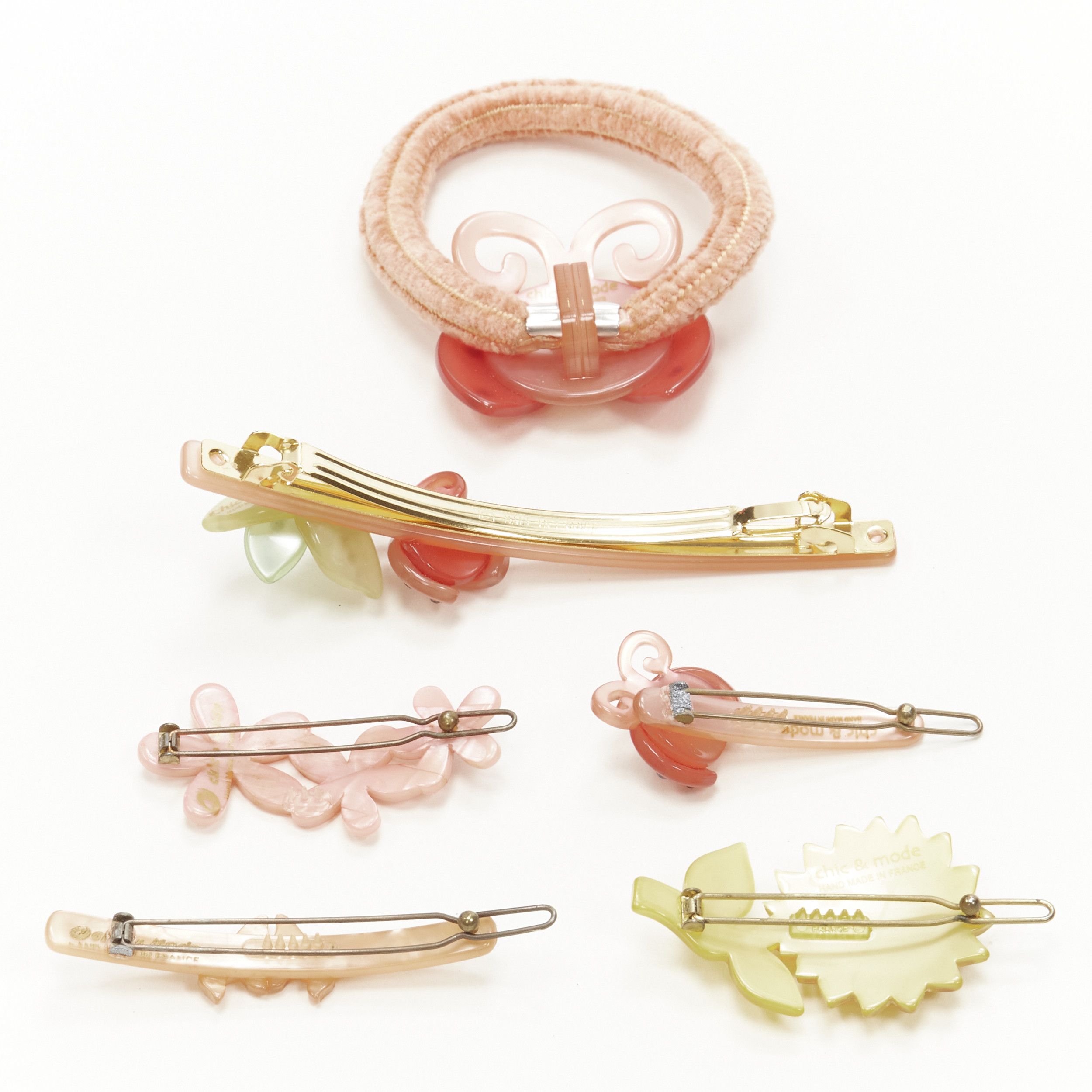 Other CHIC & MODE Alexandre Zouari orange butterfly beetles flower hair clip tie X6 Size ONE SIZE - 6 Thumbnail