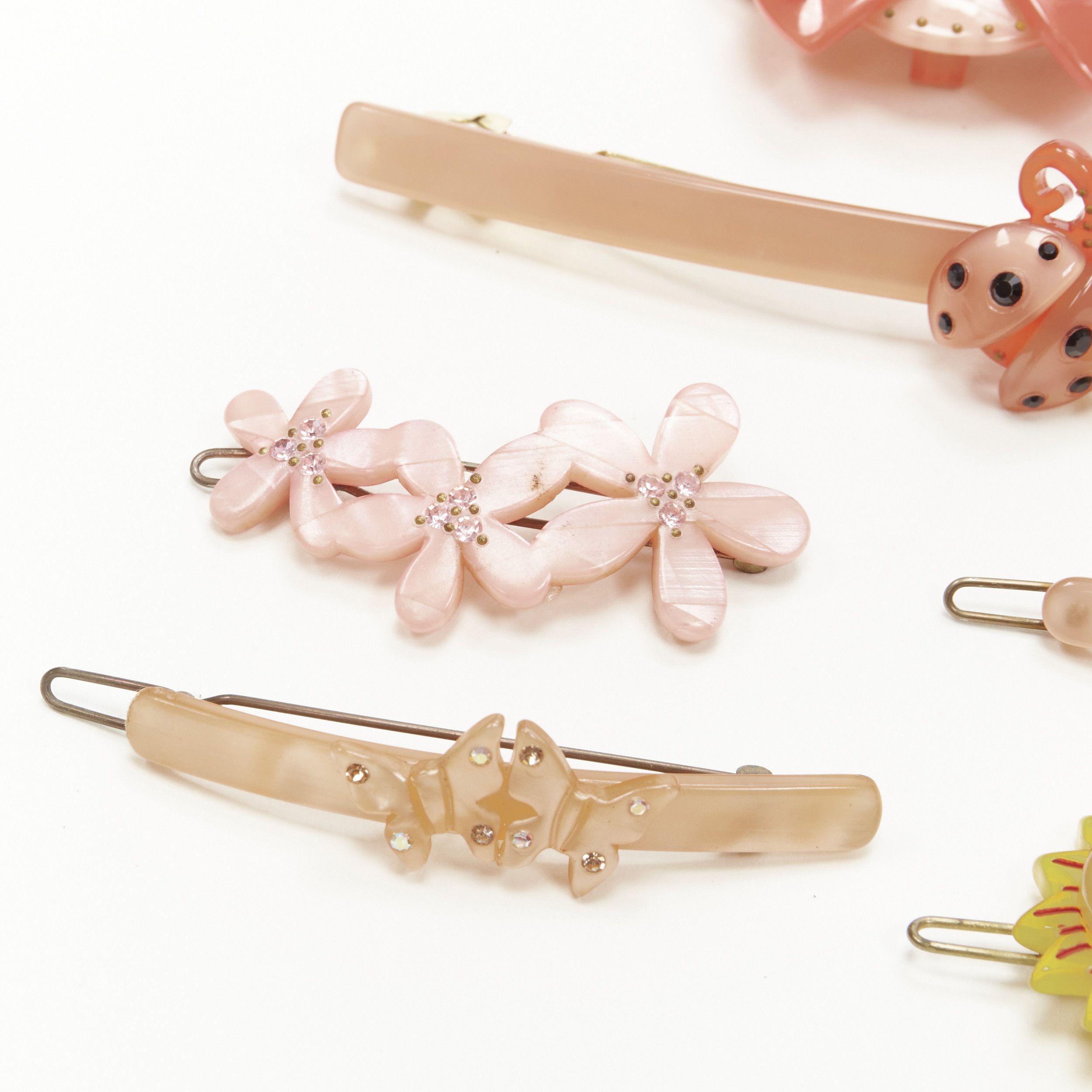 Other CHIC & MODE Alexandre Zouari orange butterfly beetles flower hair clip tie X6 Size ONE SIZE - 4 Thumbnail