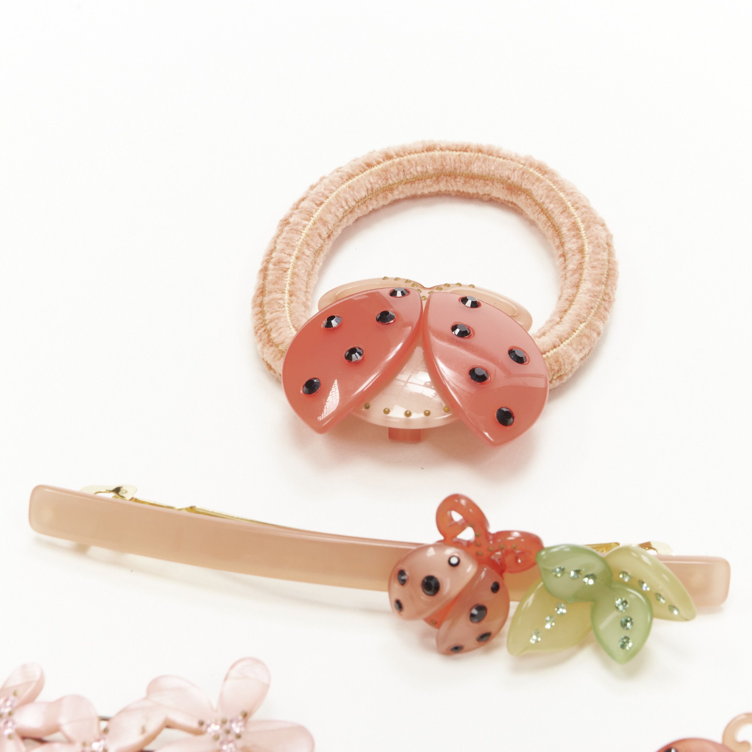 Other CHIC & MODE Alexandre Zouari orange butterfly beetles flower hair clip tie X6 Size ONE SIZE - 2 Thumbnail