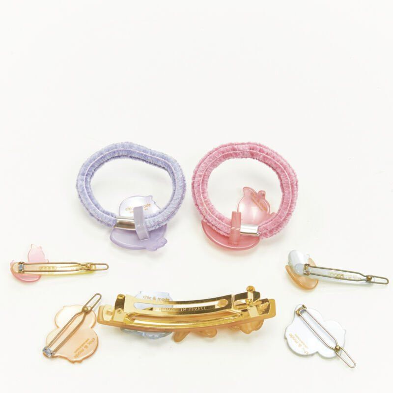 Other CHIC & MODE Alexandre Zouari LOT OF 5 crystal duck owl hair clip barette tie Size ONE SIZE - 3 Thumbnail