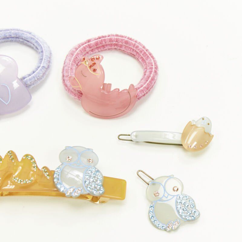 Other CHIC & MODE Alexandre Zouari LOT OF 5 crystal duck owl hair clip barette tie Size ONE SIZE - 4 Thumbnail