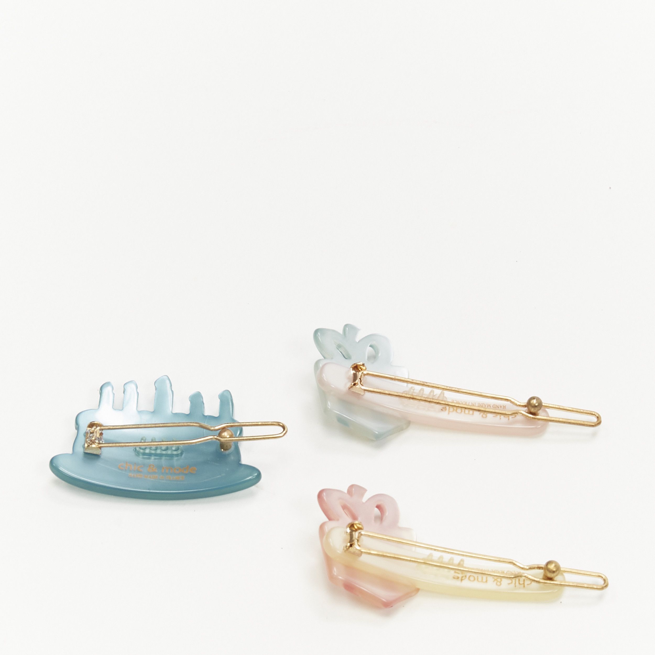 Other CHIC & MODE Alexandre Zouari colourful crystal birthday cake gifts hair clips X3 Size ONE SIZE - 4 Thumbnail
