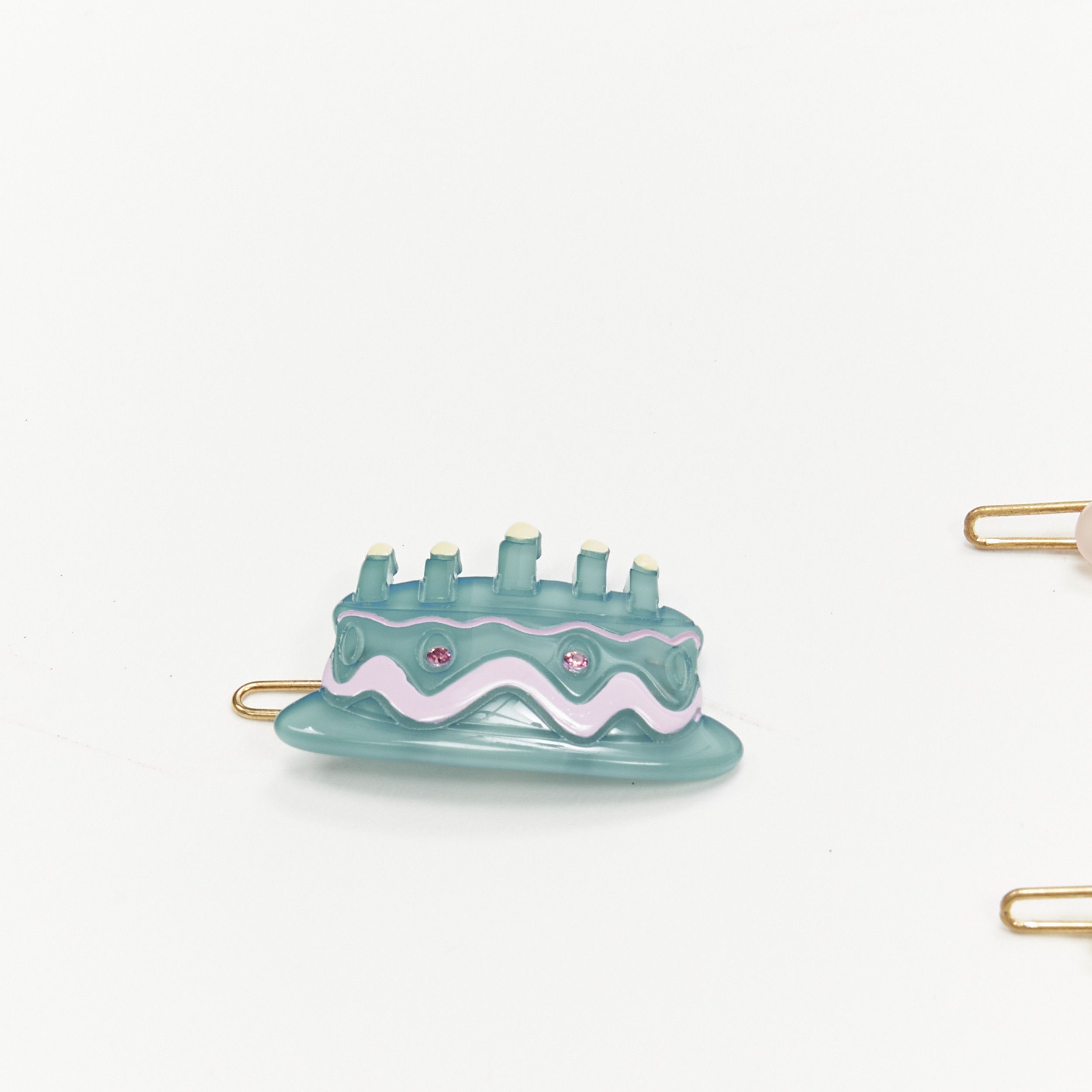 Other CHIC & MODE Alexandre Zouari colourful crystal birthday cake gifts hair clips X3 Size ONE SIZE - 2 Thumbnail