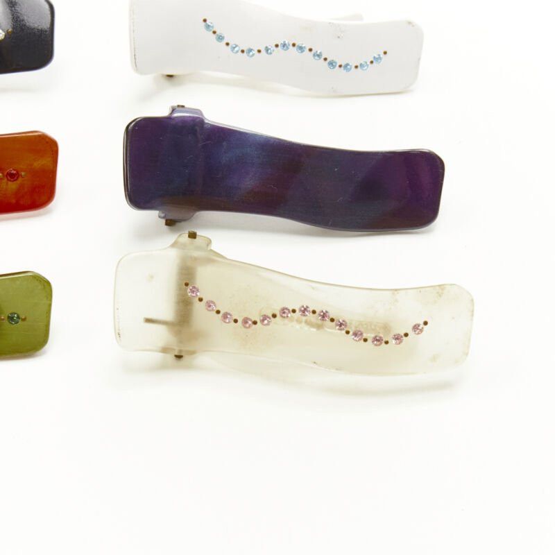 Other CHIC & MODE Alexandre Zouari LOT OF 6 crystal embellished plastic hair clips Size ONE SIZE - 5 Thumbnail