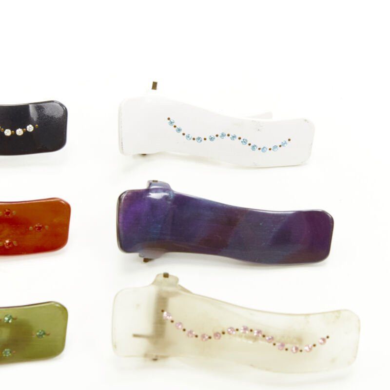 Other CHIC & MODE Alexandre Zouari LOT OF 6 crystal embellished plastic hair clips Size ONE SIZE - 2 Thumbnail