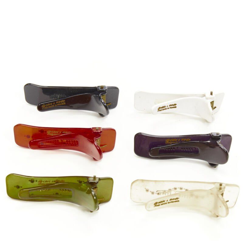 Other CHIC & MODE Alexandre Zouari LOT OF 6 crystal embellished plastic hair clips Size ONE SIZE - 3 Thumbnail