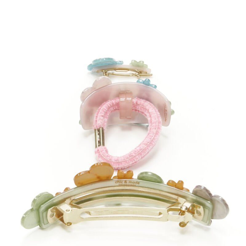 Other CHIC & MODE Alexandre Zouari crystals floral butterfly barrette hair tie clip X3 Size ONE SIZE - 2 Thumbnail