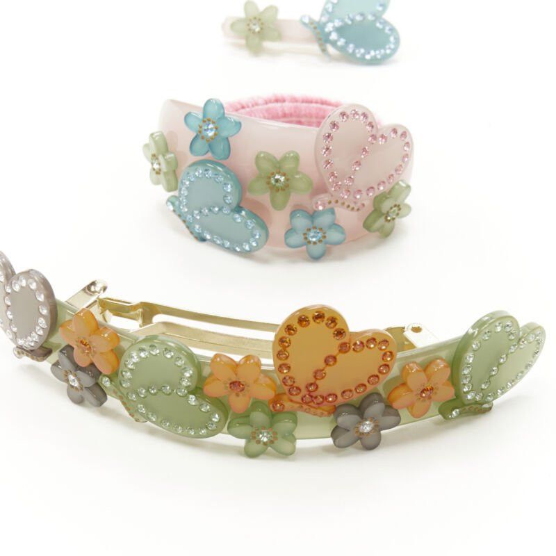 Other CHIC & MODE Alexandre Zouari crystals floral butterfly barrette hair tie clip X3 Size ONE SIZE - 4 Thumbnail