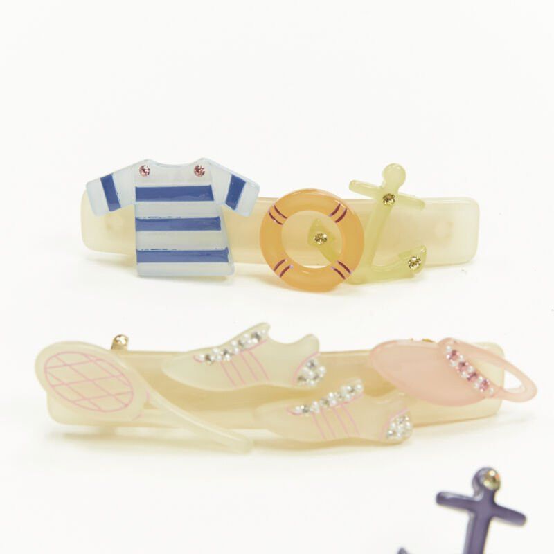 Other CHIC & MODE Alexandre Zouari sailor nautical tennis hair clip X4 Size ONE SIZE - 4 Thumbnail