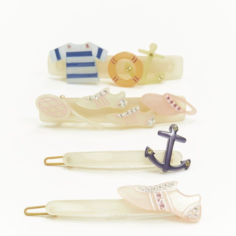 Other CHIC & MODE Alexandre Zouari sailor nautical tennis hair clip X4 Size ONE SIZE - 5 Thumbnail