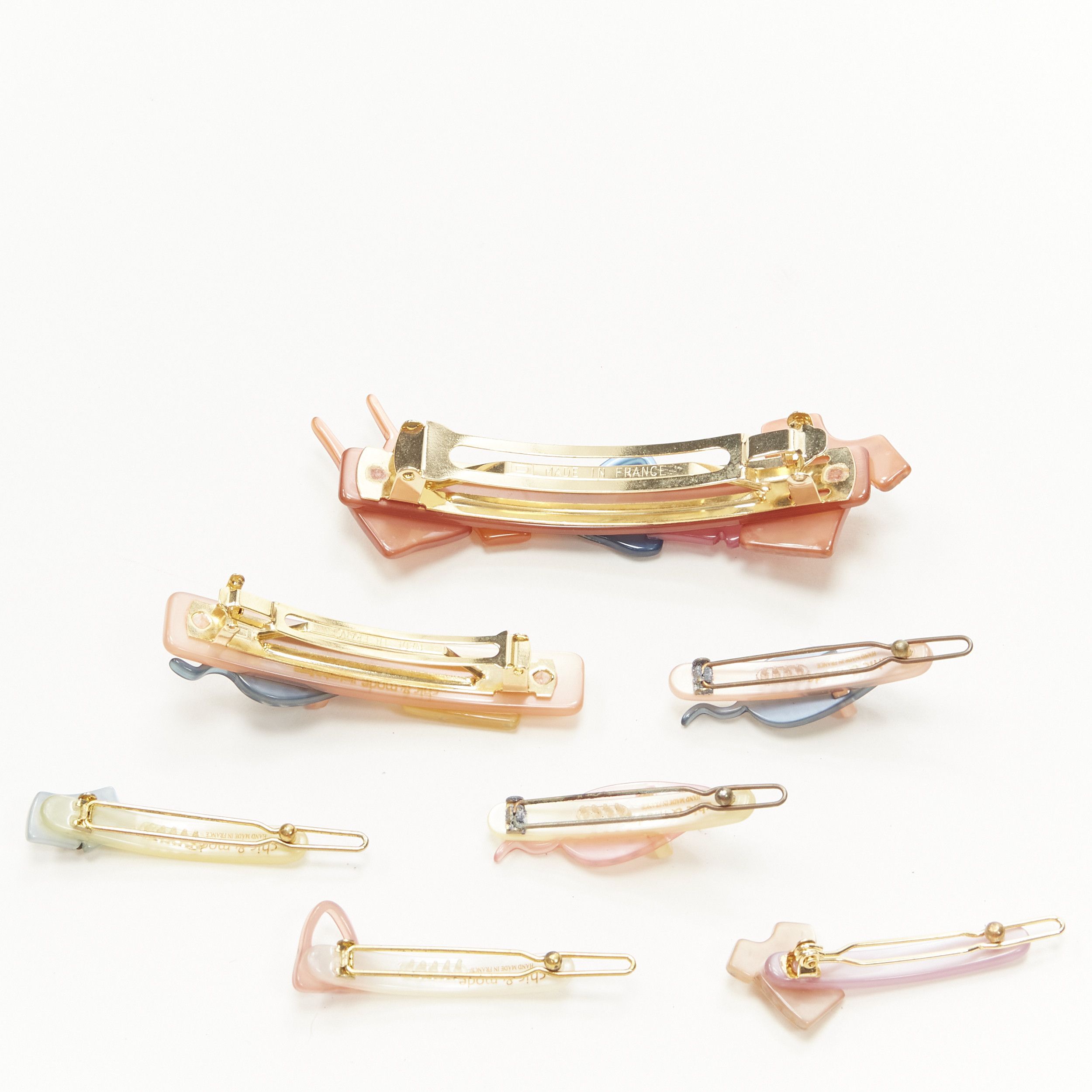 Other CHIC & MODE Alexandre Zouari pastel lingerie mouse cheese acrylic hair clips X7 Size ONE SIZE - 4 Thumbnail