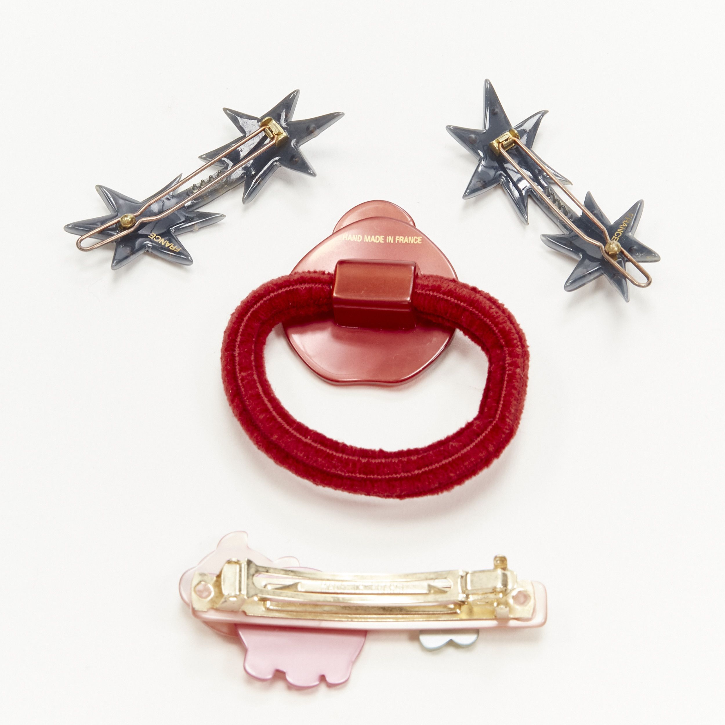Other CHIC & MODE Alexandre Zouari ladybug piglet star cloud hair clip tie X4 Size ONE SIZE - 4 Thumbnail